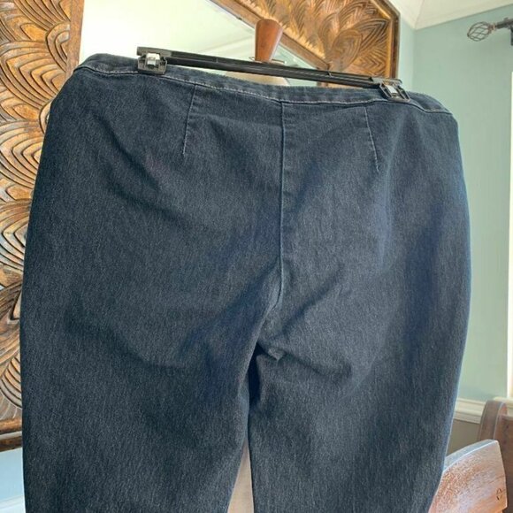 - Bisou Bisou Womens Jeans Dark Denim Zippered Pockets in Front Size 8 - Picture 6 of 6